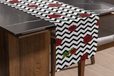 Rosy Chevron - Tablemats &  Runner